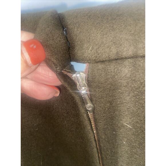 Christa-Moden Women's A Line Midi Full Brown Skirt 27” Waist Austria 100% Wool - Picture 5 of 8